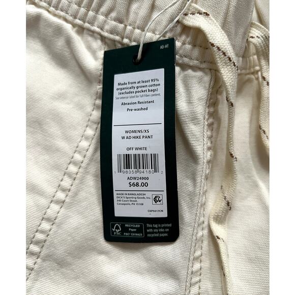 Alpine design women XS hike pant OFF WHITE new with tags - Picture 3 of 3